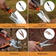 thumbnail image 3 of Juego de herramientas de jardinería QINGFANGLI de 10 piezas de acero inoxidable con bolsa, 3 of 7