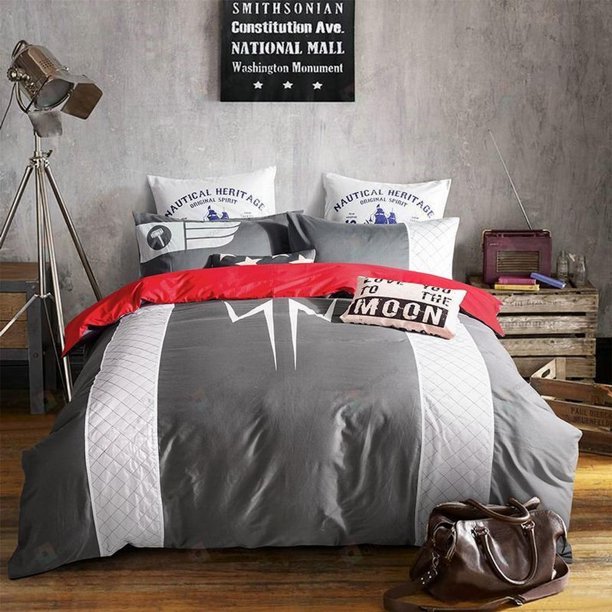 Dc Comics The Flash Queen Size Quilt Duvet Cover Set Double Doona Cover3-Piece Bedding Set