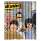 thumbnail image 1 of Cortina de ducha de Bob Burgers Cast, juego de cortina de baño con ganchos, tamaño 60 x 72 pulgadas, 1 of 3