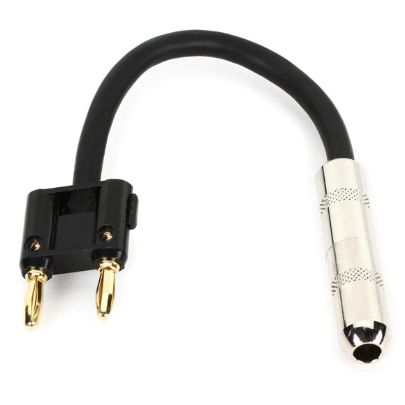 Adaptador De Altavoz Hosa Bnp 116bk 6 35 Mm Ts A Dual Banana