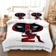 thumbnail image 1 of Dead-pool 3 PCS Comforter Set with 2 Pillowcases,Deadpoo-l Bedding Set Sheet Set for Kids Adults,All Season Lightweight, 1 of 5