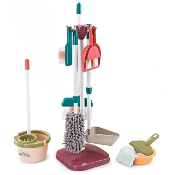 Set De Aseo Juguete De Limpieza Para Niños Didactico 18 Pcs