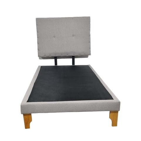 Diseños Valestrini - Cama Europea Plaza Y Media Lino Gris