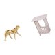 thumbnail image 5 of Escultura De Guepardo Dorado, Adorno De Mesa Para Oficina, Hogar, Mesa Auxiliar Práctica, Versátil Y Portátil Para Hotel, Cafetería, Pasillo, Sala De Estar, Balcón., 5 of 5