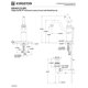 thumbnail image 2 of Faucet Kingston Brass Victorian Monoblock para lavabo, 15 cm, 2 of 2