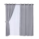thumbnail image 1 of Set de Cortinas 8 Piezas Rústico Argolla 140x220 Gris, 1 of 3
