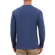 thumbnail image 3 of Camisetas Henley de Hombre de Manga Larga Casual con Botones de Algodón Pullover Camiseta 3XL Azul Marino, 3 of 6