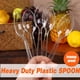 thumbnail image 5 of 100 Cucharas Plasticas Cuchara Postre Cuchara Mini Cucharas Transparentes, 5 of 10