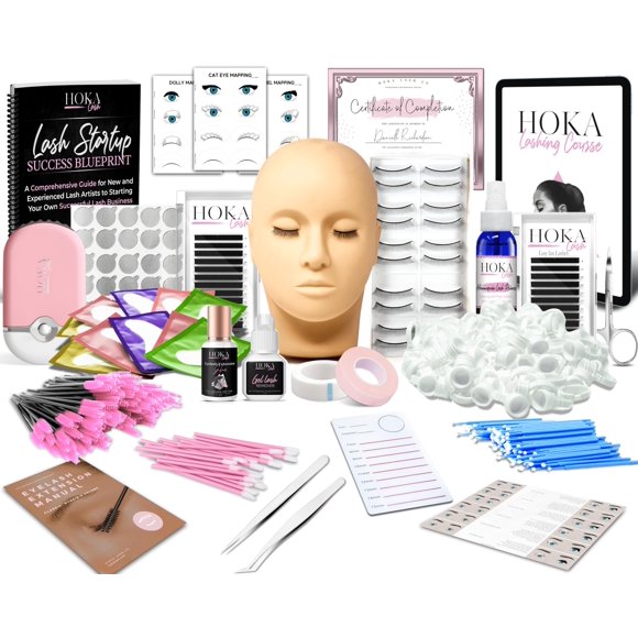 Kit de extensión de pestañas HOKA Professional Mannequin Head