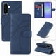 thumbnail image 1 of Funda tipo cartera con tapa para Samsung Galaxy A37 5G con tarjetero, soporte y cubierta magnética Azul, 1 of 5