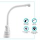 thumbnail image 4 of Grifo Dura Faucet DF-PK210C-WT de Alta Altura con Doble Palanca Blanco, 4 of 7
