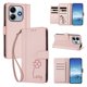 thumbnail image 2 of Funda Cartera Trébol para Xiaomi Redmi Note 14 4G con Ranuras Tarjetas y Carga Inalámbrica Rosa, 2 of 6
