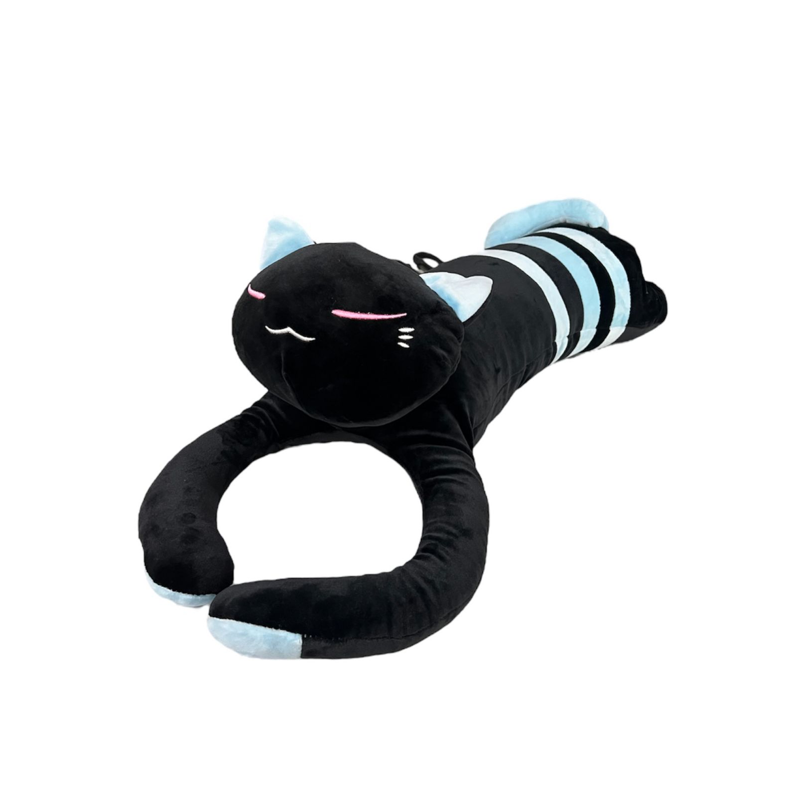 Oem - Peluche Almohada Alargado De Gato 75Cm Azul