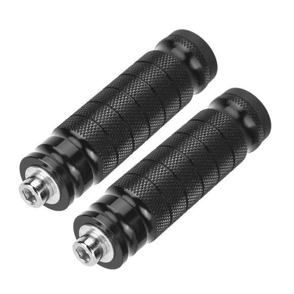 Reposapiés JXPANG de aluminio negro 10 cm con perno M8