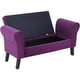 thumbnail image 3 of Banqueta Baul Lua 2C Felpa 20 Morado, 3 of 6