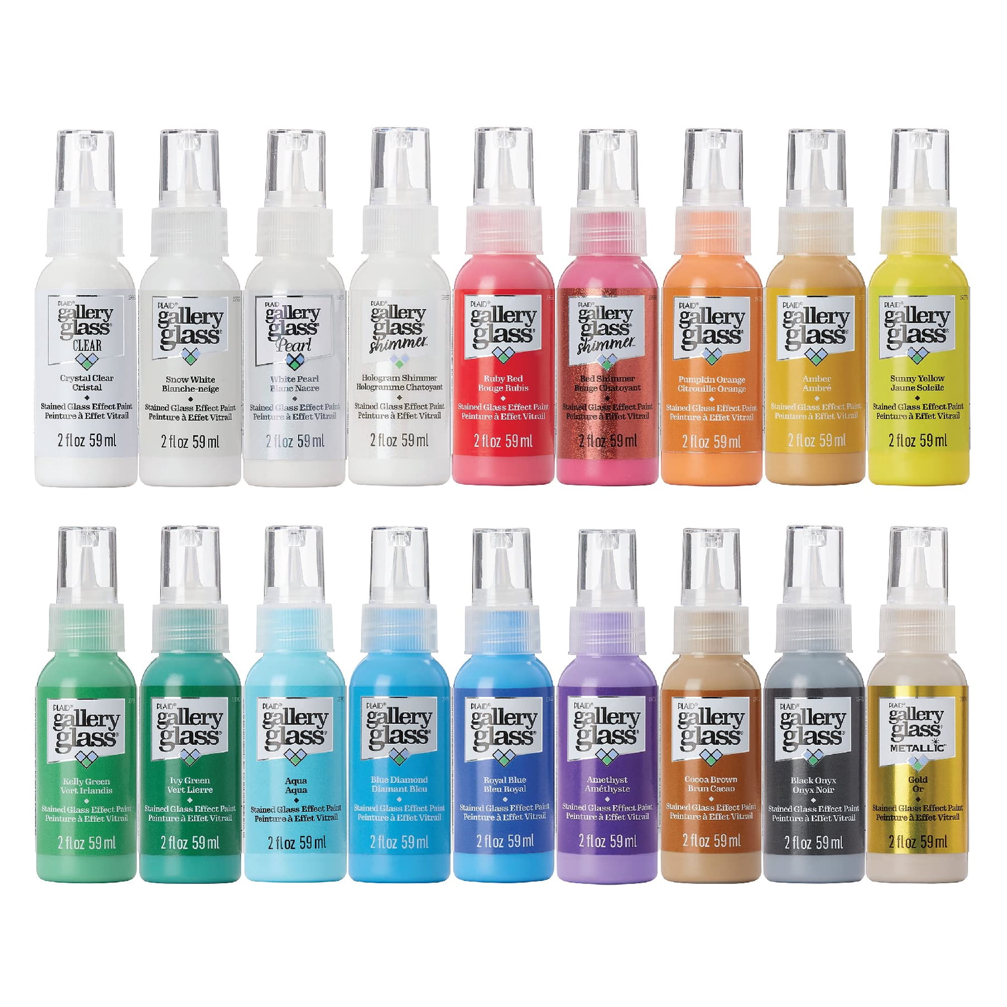 Set De Pintura Acrílica Gallery Glass 18 X 59 Ml, Colores No Tóxicos