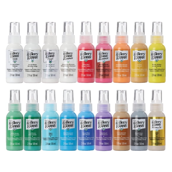 Set de pintura acrílica Gallery Glass 18 x 59 ml, colores no tóxicos