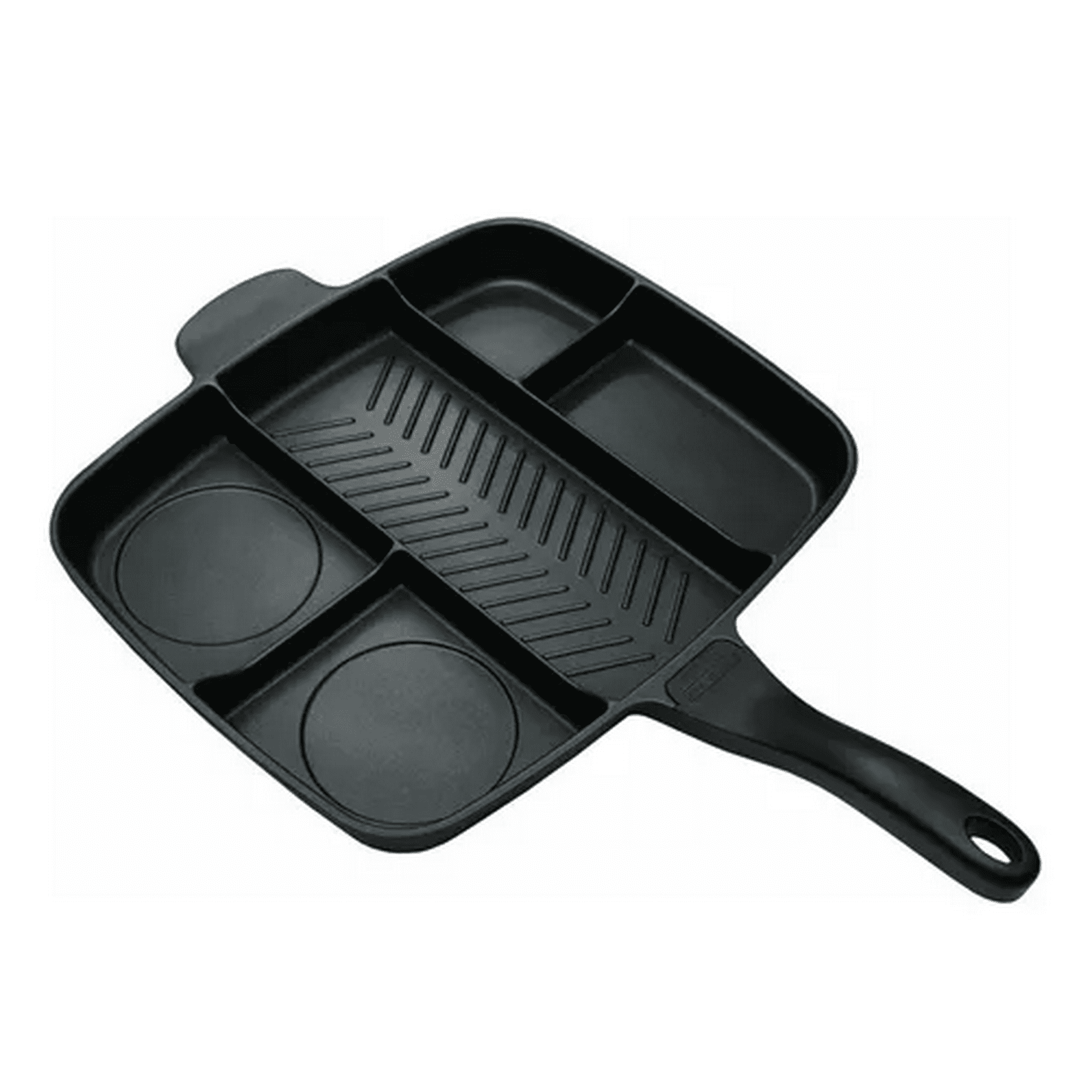 Genérico - Sartén Multiuso 5 En 1, Antiadherente, Horno Y Cocina, Color Negro