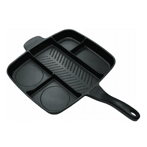 Genérico - Sartén Multiuso 5 En 1, Antiadherente, Horno Y Cocina, Color Negro