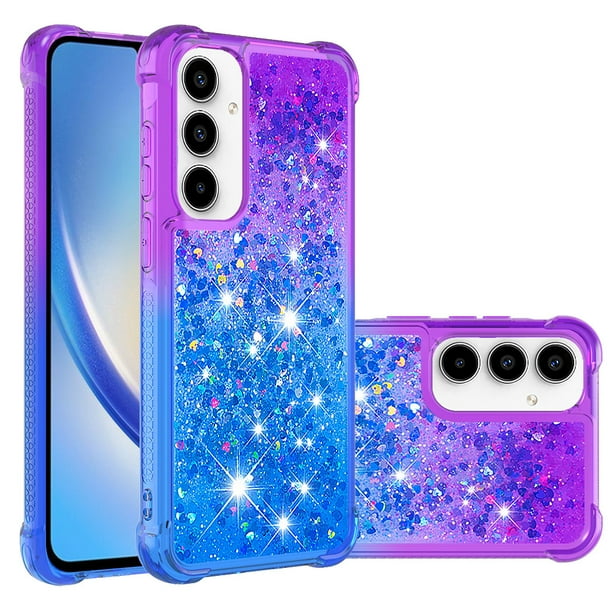Funda Para Samsung Galaxy A36 Con Diseño Gradiente Y Brillo Líquido Antigolpes Tpu