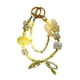 thumbnail image 1 of Llavero Con Cuentas, Adorno, Corazón Y Lazo, Decoración, Llavero Para Niños, Mujeres, Regalo, Amarillo, 1 of 3