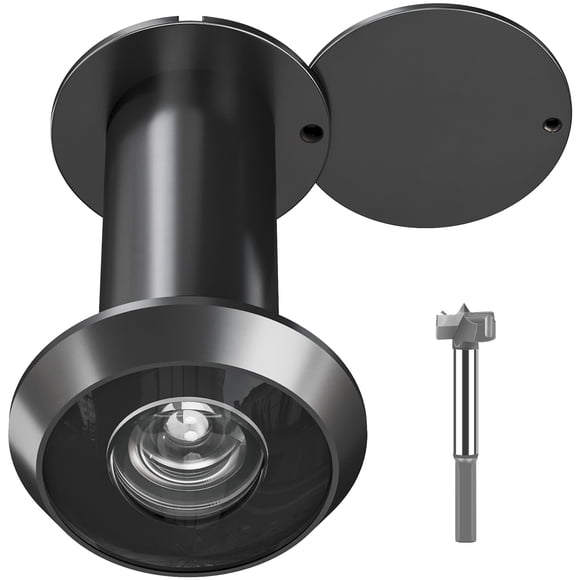 Mirilla TSMIMTS lente HD 200° negro mate 35-55 mm