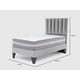 thumbnail image 5 of Cama Europea Valencia P + Respaldo Cadiz 1 PL Felpa Gris Oscuro, 5 of 5