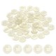 thumbnail image 1 of Uxcell 50 piezas Botón de costura 11.5mm 4 agujeros Botones redondos de resina para manualidades, Beige, 1 of 6