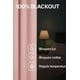 thumbnail image 4 of Cortina 100% Blackout de Tela Engomada 2 Paños rosa, 4 of 5