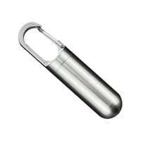 Magideal - Caja De Almacenamiento De Caja De Pastillas De Material Acero Inoxidable - Mini Dispensador De Pastillas Llavero Portátil Contenedor De Tableta - Soporte De S