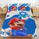 thumbnail image 1 of Super Mario 3-Piece Comforter Set for Bedroom Super Mario Bedding Set for Kids Adults Soft Microfiber Duvet Cover Set with Zipper Closure, 1 of 5