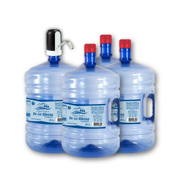 Kit 4 Agua Purificada y Dispensador eléctrico SOLO RM