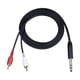 thumbnail image 4 of 1 pieza de 6,35 mm a 2RCA Cable 1,5 M de longitud interconexión 35 mm receptores chapado en oro doble adaptador de sonido estéreo Cable RCA, 4 of 5