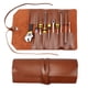 thumbnail image 1 of Bolsa de herramienta de cuero Roll Up, organizador de bolsa de rollo de herramienta pesada de 10 ranuras, kit de herramientas duradero Bolsa de herramienta plegable Roll Up Regalos mecánicos, 1 of 3
