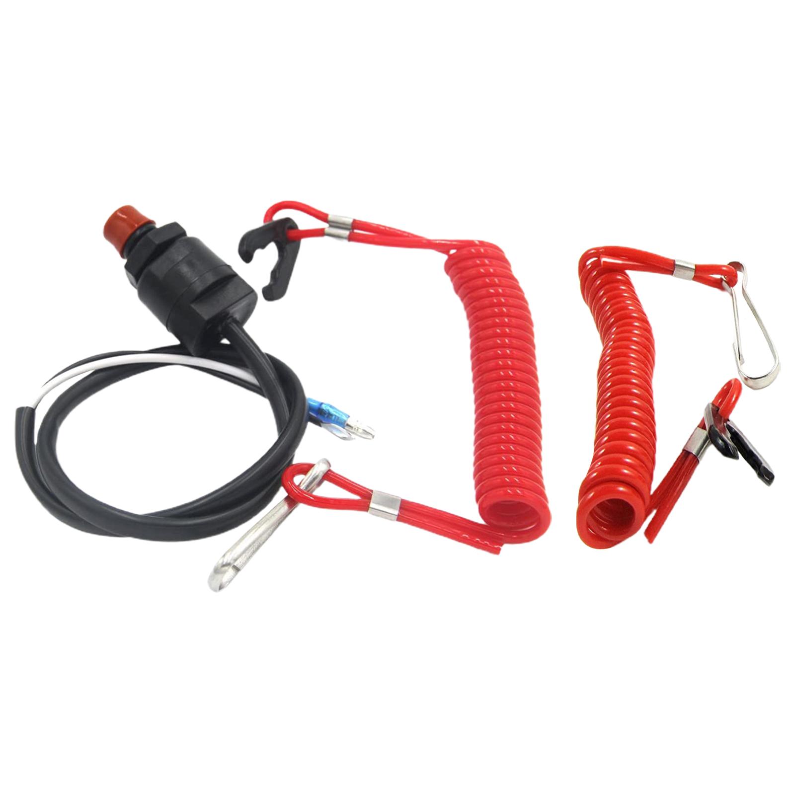 Magideal - Interruptor De Parada De Parada De Motor De Barco, Reemplazo De Cordón De Seguridad, Accesorios, Duradero, Fácil Instalación, Interruptor De Parada De