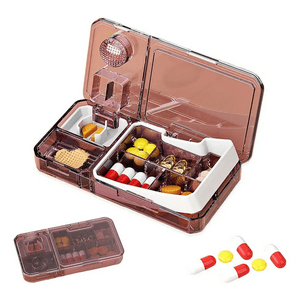 Genérico - Pastillero Organizador, Cortador Y Triturador De Pastillas