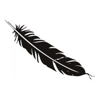 Rienda Libre Graphics - Decomural Floating Feather Bird Ws-15445