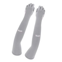 Ioensy - Refrigeración Mangas De Brazo Guantes Sin Dedos Tatuaje Cubrir Pesca Al Aire Libre Gris