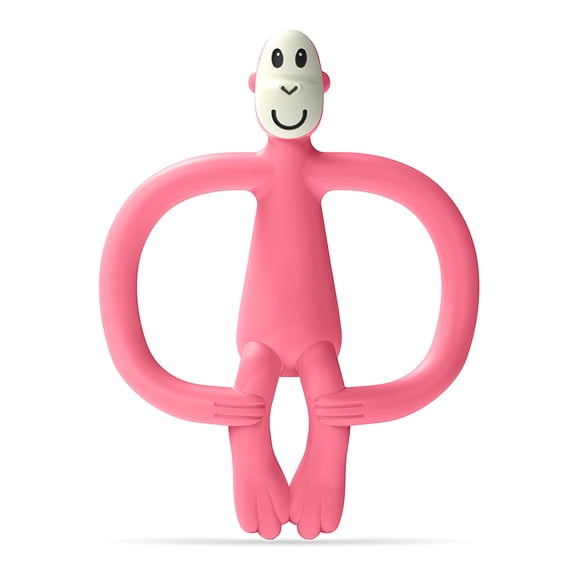 Mordedor Matchstick Monkey 10 cm Rosa sin BPA