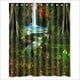 thumbnail image 1 of Cortina de ducha con hermosas pinturas de paisajes, juego de cortina de baño con ganchos, tamaño 60 x 72 pulgadas, 1 of 3