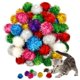 thumbnail image 1 of Bolas de juguete para gato Eerrhhaq 5 cm (2 pulg.) Pack de 50 surtidas con brillo, 1 of 7