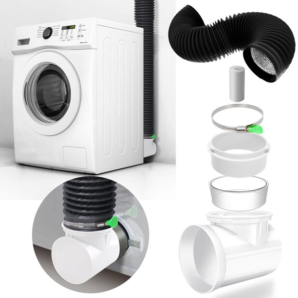 Kit de conectores de ventilación para secadora MCKB-JAMES con manguera de secadora de 4 pulgadas