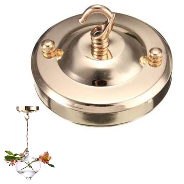 Kit de dosel de luz de acero, placa de techo de araña vintage con gancho, kit de dosel de luz colgante retro con todos los herrajes de montaje para lámpara colgante