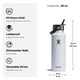 thumbnail image 3 of Botella de agua Hydro Flask Wide Flex Straw Cap 1.2 L negra, 3 of 8