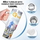 thumbnail image 5 of Gudetama: Una Aventura Huevamente Increíble Vaso aislado de acero inoxidable con asa, diseño temático, regalo para familia, amigos y fans; incluye pajita y encaja en el portavasos estándar, 40 oz, 5 of 6