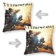 thumbnail image 2 of Titanfall Fundas de almohada de terciopelo con tema, regalos de funda de almohada, decoración para el hogar, cojín de lanzar, regalo de cumpleaños para fans y parejas.50*50cm., 2 of 6
