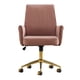 thumbnail image 1 of Mid-back liftable office chair, striped fabric, and ergonomically designed, is an excellent choice for working, studying or relaxing. The mid-back design provides a better sitting experience.Pink, 1 of 3