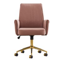 M&Ms - Mid-Back Liftable Office Chair, Striped Fabric, And Ergonomically Designed, Is An Excellent Choice For Working, Studying Or Relaxing. The Mid-Back Design Provides A Better Sitting Experience.Pink
