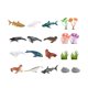 thumbnail image 2 of Figuras De Juguete De Animales, Minifiguras De Animales Realistas De Tubo Para Fiesta Temática, Animales Marinos, 2 of 3