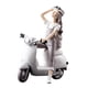 thumbnail image 3 of Art Girl Figurita Artesanal Escultura Decorativa Para Arreglo Decoración De Escritorio En Motocicleta, 3 of 5